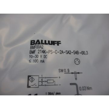 BALLUFF BMF00A2 Magnetic field sensors for C-slot, BMF 214K-PS-C-2A-SA2-S49-00,3