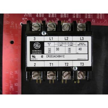 GE CR353AC4BH1C MACHINE MAIN CONTACTOR AC 4 POLE40 AMPS PER POLE