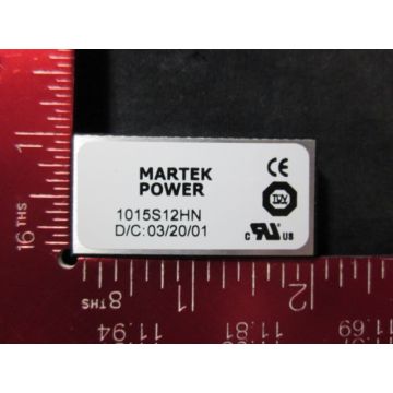 MARTEK POWER 1015S12HN MARTEK POWER DCDC CONVERTER 10W 9-18VDC IN SINGLE 15VDC OUT