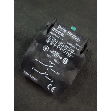 Cutler-Hammer E22B20 Contact Block AC-15 DC-13 120v-440v