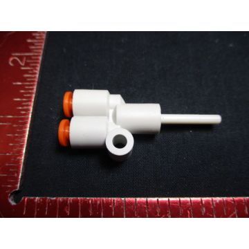 SMC KJU01-32 Push-To-Connect Tube Fitting, Wye, 1/8" Tube OD,